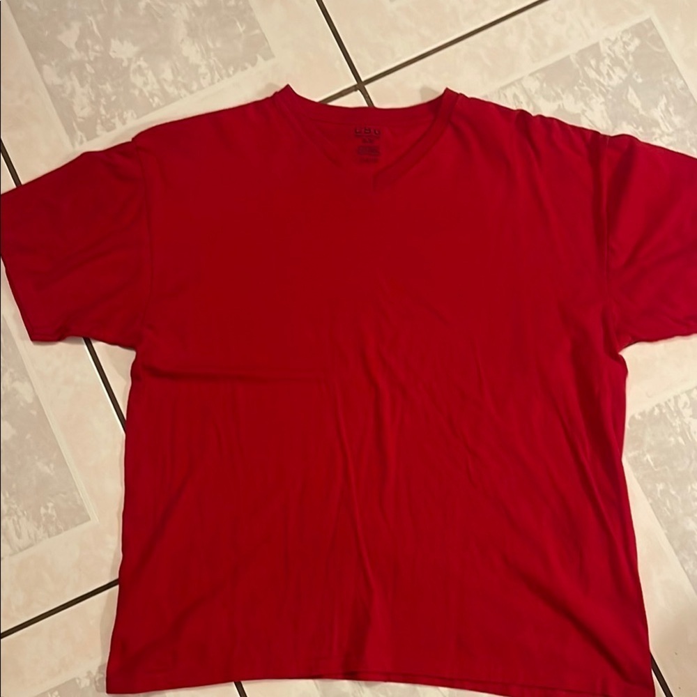 CSG Red V-Neck T-Shirt